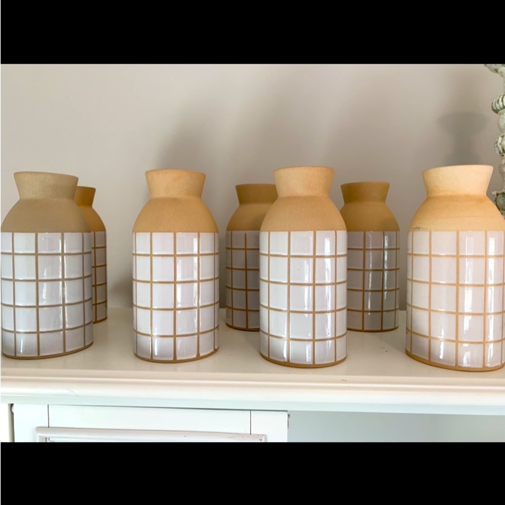 Ceramic vases.